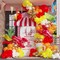 140Pcs Crawfish Foil Balloons Garland Arch Kit (Red Orange Yellow)